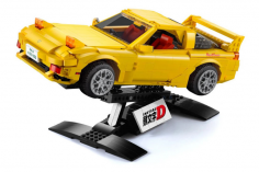 CaDA Klemmbausteine - Initial-D Mazda FD3S RX-7 gelb - optional aufrüstbar mit RC Set - 1655 Teile