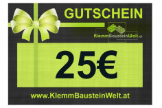 Geschenkgutschein 25€ PDF zum selbst ausdrucken