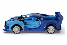 CaDA Klemmbausteine Blue Race Car RC Set RTR mit Fernsteuerung oder via APP und Antriebsset - 325 Teile