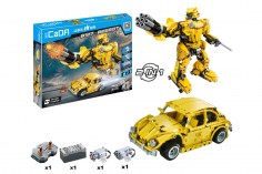 CaDA Klemmbausteine - B127 BEEBOT 2in1 - RC Set RTR mit Fernsteuerung und Antriebsset - 1124 Teile