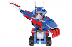 CaDa Klemmbausteine - Optimus Robot 2in1 - Pullback-Antrieb (Rückzieh-Antrieb) - 251 Teile