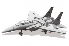 Wange Klemmbausteine - F-15 Eagle Jagdflugzeug - 262 Teile