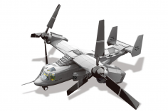 Wange Klemmbausteine - V-22 Osprey Kipprotor-Wandelflugzeug - 625 Teile