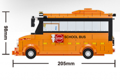 Wange Klemmbausteine - School Bus - 367 Teile