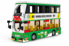 Wange Klemmbausteine - Doppeldeckerbus - 456 Teile