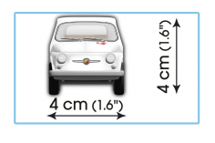 COBI Klemmbausteine Auto 1965 FIAT ABARTH 595 - 70 Teile