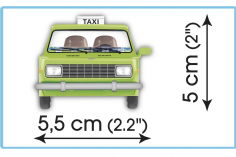COBI Klemmbausteine Auto WARTBURG 353W TAXI - 75 Teile