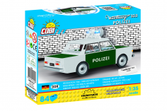 COBI Klemmbausteine Auto WARTBURG 353 POLIZEI - 84 Teile