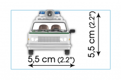 COBI Klemmbausteine Auto WARTBURG 353 POLIZEI - 84 Teile