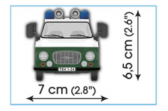 COBI Klemmbausteine Auto BARKAS B1000 POLIZEI - 157 Teile