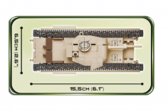COBI Klemmbausteine Panzer 2. Weltkrieg A22 Churchill Mk. II CS - 301 Teile