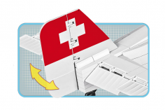 COBI Klemmbausteine Flugzeug 2. Weltkrieg Junkers JU52/3M civil - 542 Teile
