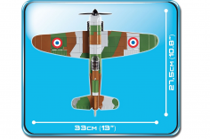 COBI Klemmbausteine Flugzeug 2. Weltkrieg Dewoitine D.520 - 283 Teile