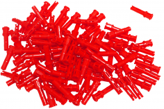 KBW Klemmbausteine Technik Pin mit Stopper in rot 100 Stück