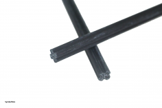KBW Klemmbausteine Technik Achse 8L aus Kohlefaser (Carbonfaser) 5Stück