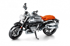Sembo Klemmbausteine Motorrad orange bestehend aus 886 Teilen