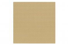 Wange Grundplatte sand gelb 32x32 Noppen, ca. 25,5x25,5cm