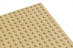 Wange Grundplatte sand gelb 32x32 Noppen, ca. 25,5x25,5cm