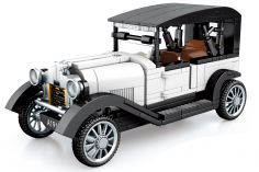 Sembo Klemmbausteine Oldtimer in schwarz/weiß - 264 Teile