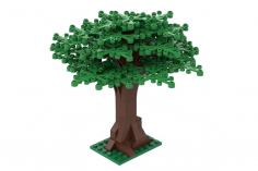 KBW Klemmbausteine Baum sehr groß als Bausatz hellgrün - 114 Teile
