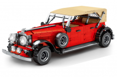 Sembo Klemmbausteine Oldtimer Cabrio in rot - 1134 Teile