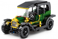 Sembo Klemmbausteine Oldtimer Cabrio in grün - 562 Teile