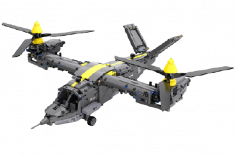 CaDA Klemmbausteine Tiltrotor Aircraft - 1436 Teile