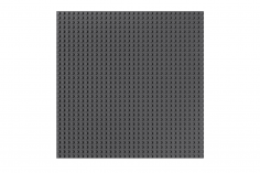 Grundplatte UNTERBAUBAR dunkel grau 32x32 Noppen, ca. 25,5x25,5cm