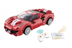 CaDA Klemmbausteine Race Car - RC Set RTR mit Fernsteuerung oder via APP und Antriebsset - 306 Teile