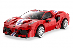 CaDA Klemmbausteine Race Car - RC Set RTR mit Fernsteuerung oder via APP und Antriebsset - 306 Teile