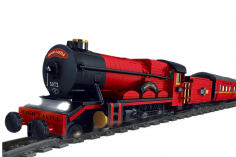 MouldKing Klemmbausteine magische Dampflokomotive mit Fernsteuerung und Schienenkreis - 2086 Teile