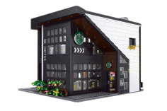 MouldKing Klemmbausteine Kaffee Haus / Coffee House mit LED Beleuchtung - 2728 Teile