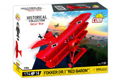 COBI Klemmbausteine Flugzeug Fokker DR.1 Roter Baron - 174 Teile