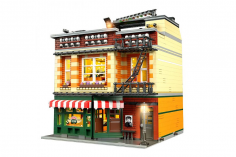 MouldKing Klemmbausteine Friends Cafe mit LED Beleuchtung - 4488 Teile