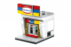 Sembo Klemmbausteine Mini Street View Modular Convenience Store - 122 Teile