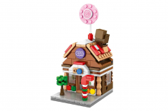 Sembo Klemmbausteine Mini Street View Modular Candy Shop - 189 Teile