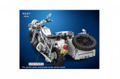 Winner Klemmbausteine Technique Motorrad mit Beiwagen - 550 Teile