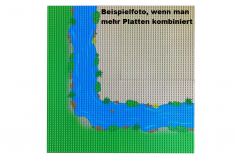 Klemmbausteine Grundplatte 32x32 Strand (25,5cmx25,5cm)