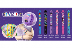 Wange Klemmbausteine  Bands Kinderarmband türkis - 29 Teile