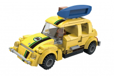 COGO Klemmbausteine Speed Crossing Rennwagen gelb - 193 Teile