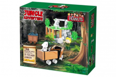 Linoos Klemmbausteine Peanuts Bergwerk mit Snoopy und Sally - 186 Teile