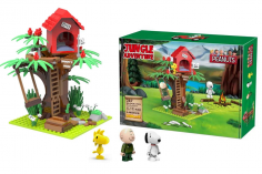 Linoos Klemmbausteine Peanuts Snoopys Baumhaus mit Snoopy, Charlie Brown und Woodstock - 287 Teile