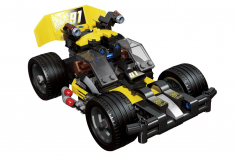 Linoos Klemmbausteine Pullback Racer Schwarz - 199 Teile
