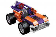 Linoos Klemmbausteine Pullback Racer Orange Lila - 223 Teile