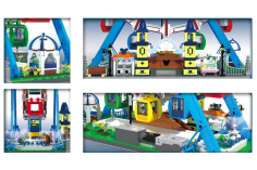 MouldKing Klemmbausteine Klingland Riesenrad mit Motor,Musik,Beleuchtung und Fernbedienung - 3836 Teile