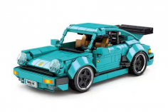 Sembo Klemmbausteine Sportwagen türkis Pullback - 717 Teile