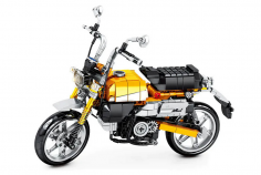 Sembo Klemmbausteine Motorrad in orange - 651 Teile