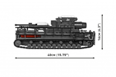 COBI Klemmbausteine Panzer 60cm Karl-Gerät 040 - 1574 Teile