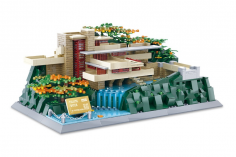Wange Klemmbausteine Fallingwater Haus in Pennsylvania / Amerika - 1220 Teile