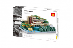 Wange Klemmbausteine Fallingwater Haus in Pennsylvania / Amerika - 1220 Teile